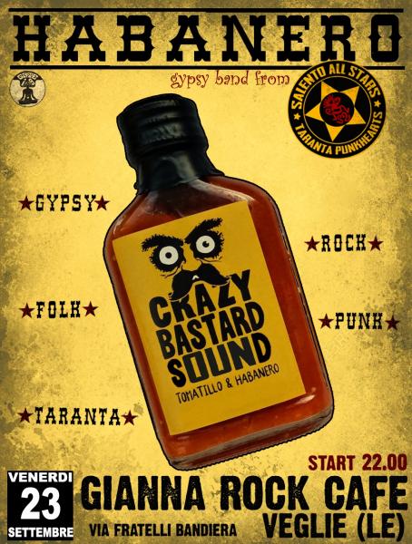 Habanero (from Salento All Stars) live at Gianna Rock Cafè, venerdi 23 settembre
