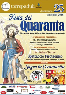 Festa dei "Quaranta" a Torrepaduli