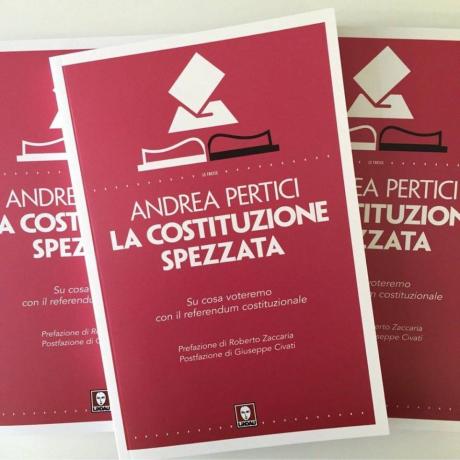 “La Costituzione spezzata” Su cosa voteremo con il referendum costituzionale di e con Andrea Pertici Prof di diritto costituzionale Università Pisa, Autore di numerose pubblicazioni a Molfetta per Storie Italiane Festival Martedì 27 Settembre ORE 20,00<sC