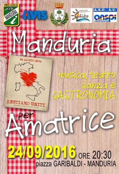 Manduria per Amatrice