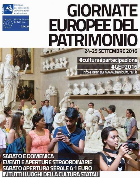 Giornate Europee del Patrimonio: #gep2016 - #culturaèpartecipazione