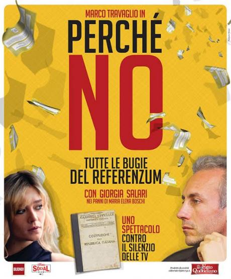 Marco Travaglio - Perchè NO, tutte le bugie del referenzum