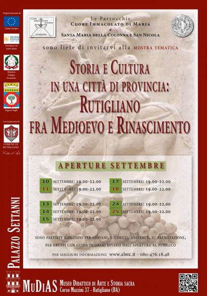 Aperture straordinarie del Museo Didattico di Arte e Storia Sacra (Mu.Di.A.S.) - Museo Capitolare di Rutigliano