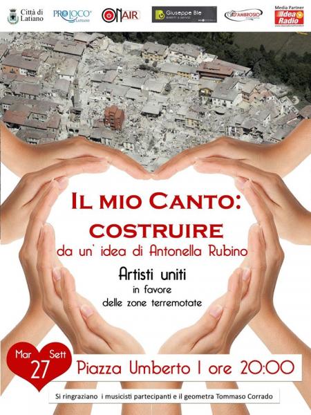“Il mio canto: costruire”
