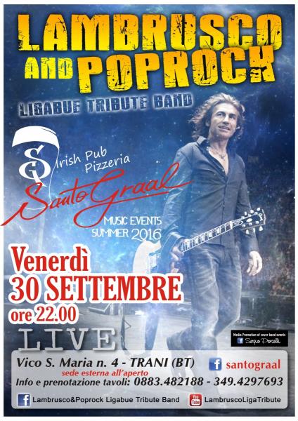 Lambrusco&Poprock Ligabue Tribute Band al Santo Graal