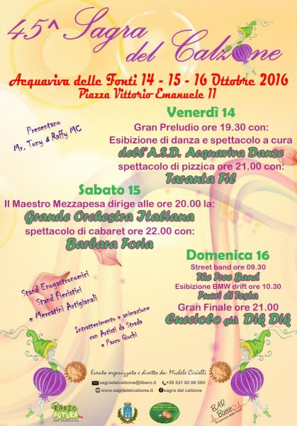 45^ Sagra del Calzone