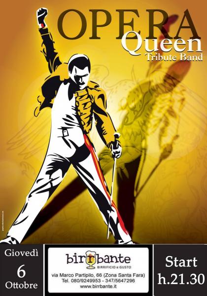 OPERA QUEEN Tribute Band - giovedì 6 ottobre al Birrbante!