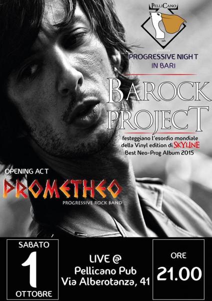 Progressive Night at PellicanoPub Barock Project & Prometheo Live