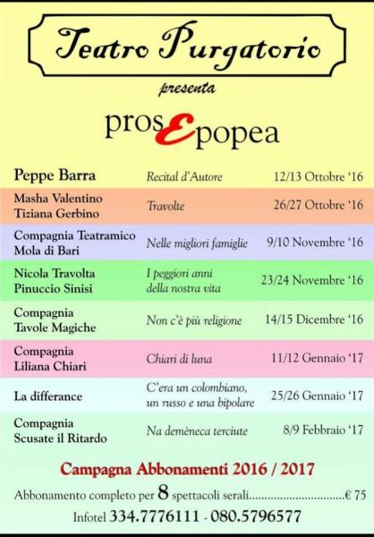 Stagione Teatrale "PROS & POPEA"