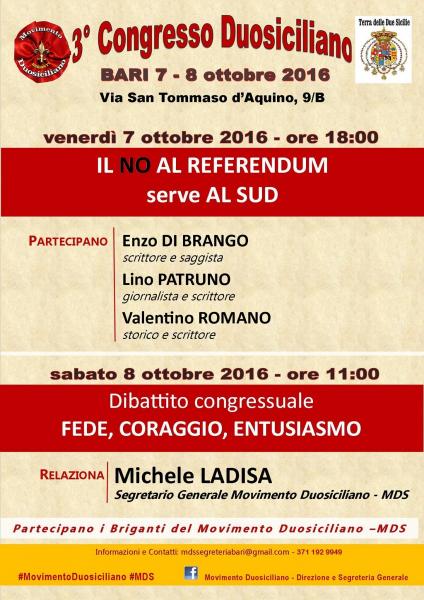 3° Congresso Duosiciliano a Bari