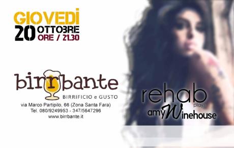 Rehab tribute to Amy Winehouse al Birrbante