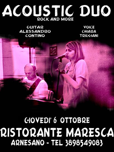Acoustico Duo Live al RISTORANTE MARESCA