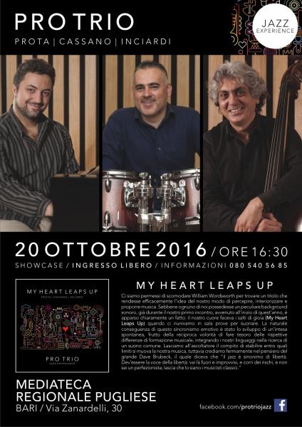 PROTRIO live showcase presso la MEDIATECA REGIONALE PUGLIESE
