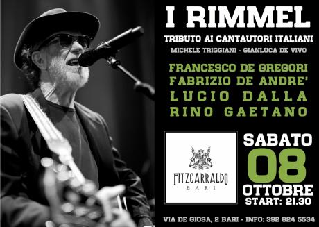 I Rimmel: Tributo ai cantautori italiani: De Gregori, Dalla, De Andrè, Rino Gaetano, Lucio Battisti, Bennato
