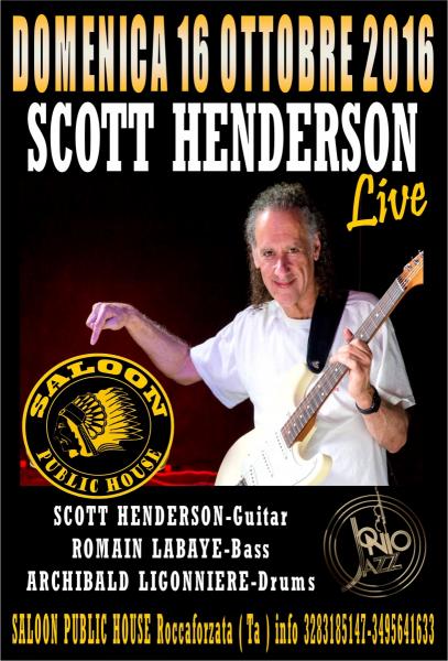 Scott Henderson Trio al live Saloon Public House