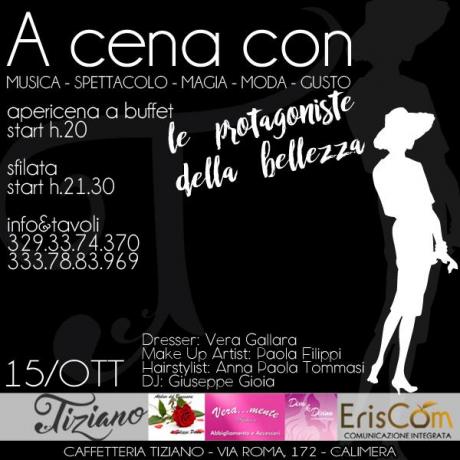 A cena con le protagoniste della bellezza alla Caffetteria Tiziano