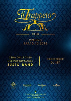 Sat. 15/10/2016 Opening - Il Trappeto - Club