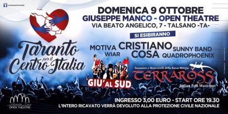 Taranto per il Centro Italia!