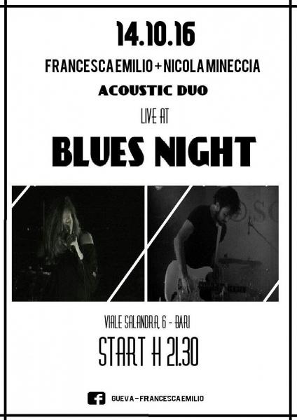 Francesca Emilio e Nicola Mineccia in concerto al Blues Night