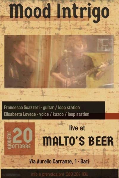 Mood Intrigo live at Malto's Beer