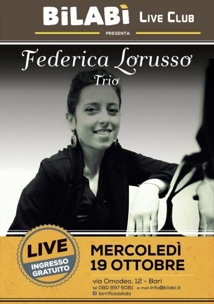 Bilabì Live Club - Federica Lorusso Trio