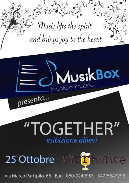 MusikBox presenta "Together" al Birrbante