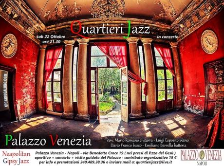 “LE 4 GIORNATE DI NAPOLI” a Palazzo Venezia Il nuovo disco dei “QUARTIERI JAZZ” di Mario Romano