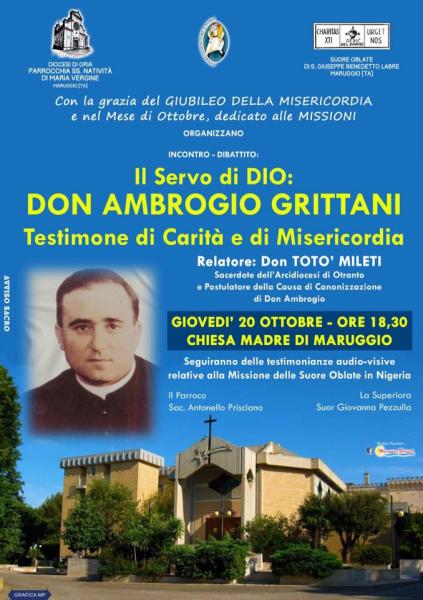 Il Servo di Dio: Don Ambrogio Grittani, testimone di carità e misericordia