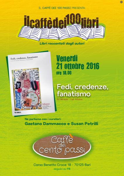 CAFFE' DEI 100 LIBRI, libri raccontati dagli autori