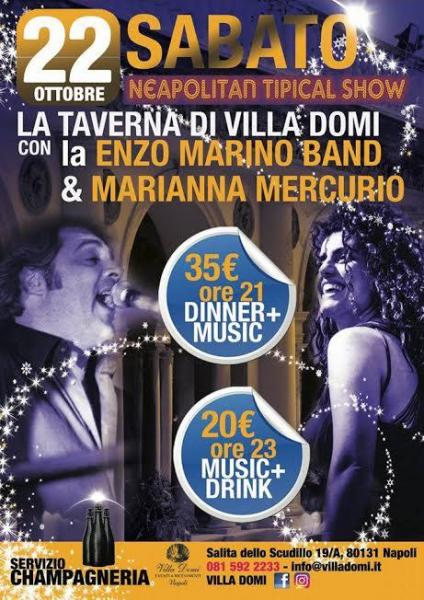 La musica si unisce al buon cibo made in Naples: nasce la Taverna di Villa Domi.
