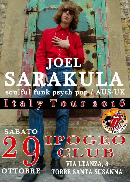 Ipogeo live club..joel sarakula italytour2016