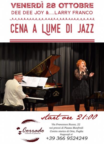 Cena a Lume di Jazz con Dee Dee Joy & Larry Franco