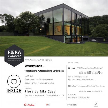Inside•lab per Fiera la Mia Casa // Workshops 30 e 31 Ottobre // Meeting•Pot Area