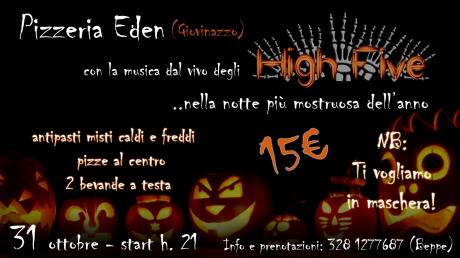 Pizzeria Eden - Halloween Party con High Five Live Music