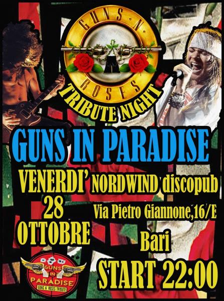 Guns in Paradise - GUNS N' ROSES Tribute in concerto Opening act: Trivellors