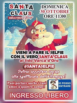 Selfie con Babbo Natale in Riva al Mare #santaselfie