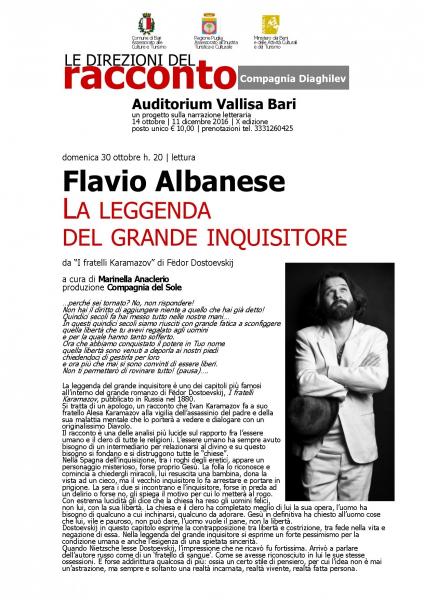 Flavio Albanese “la Leggenda del Grande Inquisitore”