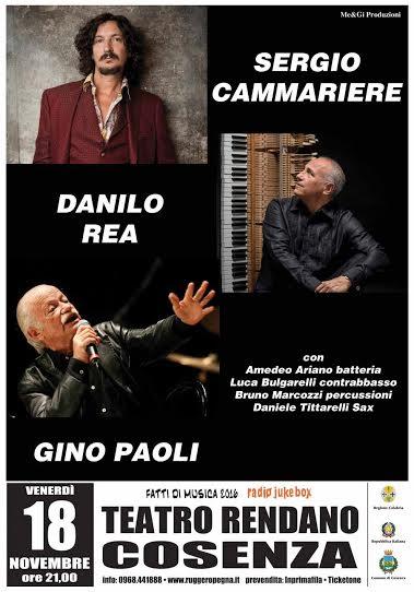 Super concerto di Sergio Cammariere, Danilo Rea e Gino Paoli