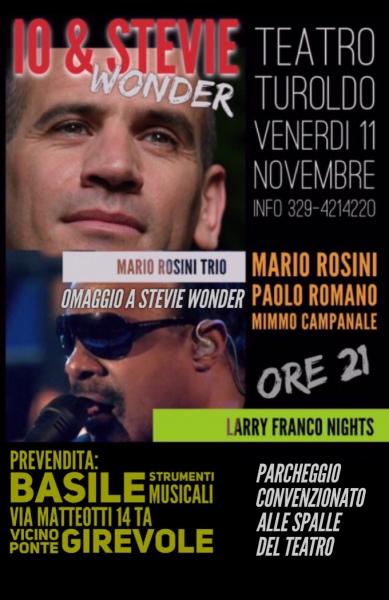 IO & STEVIE - omaggio a Stevie Wonder con Mario Rosini Trio