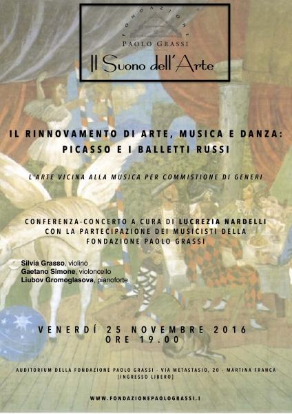 IL SUONO DELL'ARTE: “Il rinnovamento di arte, musica e danza: Picasso e i balletti russi”