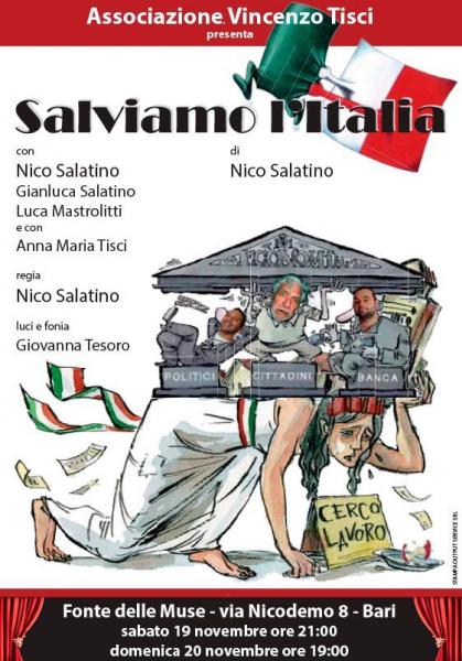 Debutto del nuovo spettacolo di NICO SALATINO & C. in  "Salviamo l'Italia"