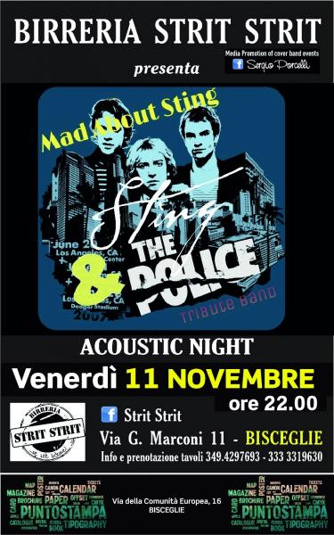 MAD ABOUT STING - tribute band Sting-Police acoustic night