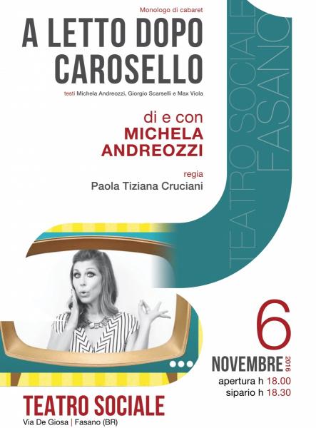 Michela Andreozzi in "A letto dopo CAROSELLO"