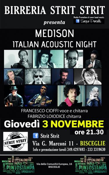 Medison - Italian Acoustic Night Al Strit Strit Bisceglie