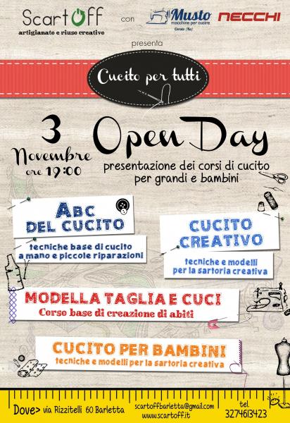 Cucito per Tutti - Open Day