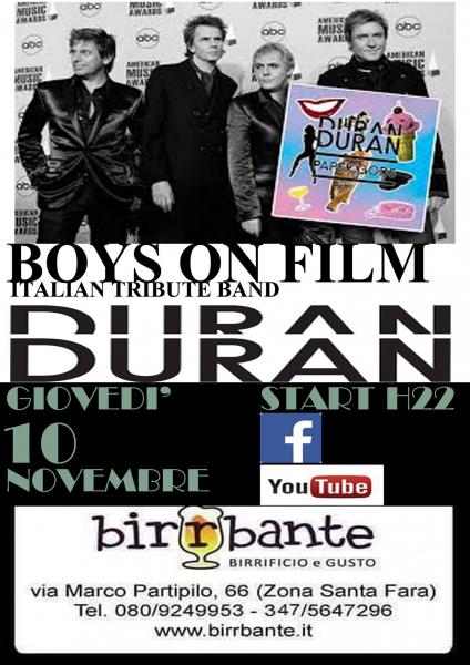 BOYS on FILM" Italian Tribute Band "Duran Duran" - 10/11/16
