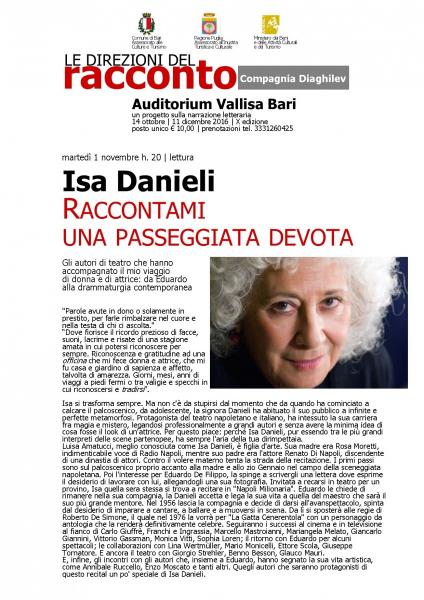 Isa Danieli RACCONTAMI UNA PASSEGGIATA DEVOTA