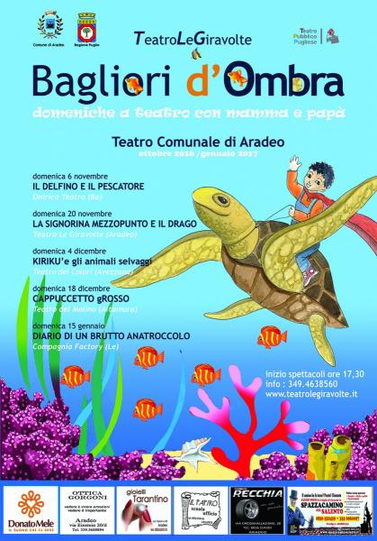 BAGLIORI D'OMBRA  domenica a teatro con mamma e papà, rassegna teatro ragazzi