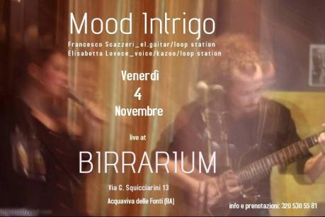 Mood Intrigo live al Birrarium