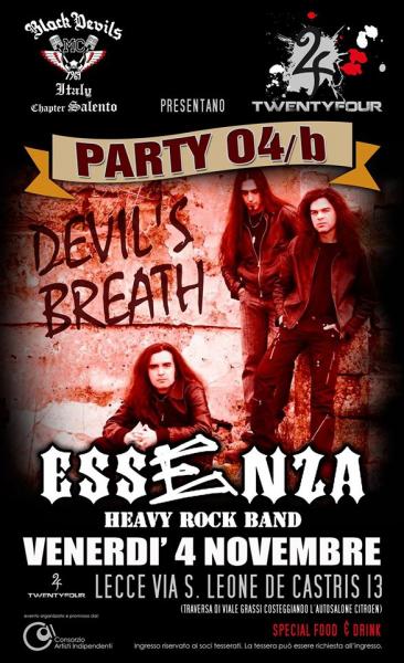 Essenza live: devil's breath party al Twentyfour